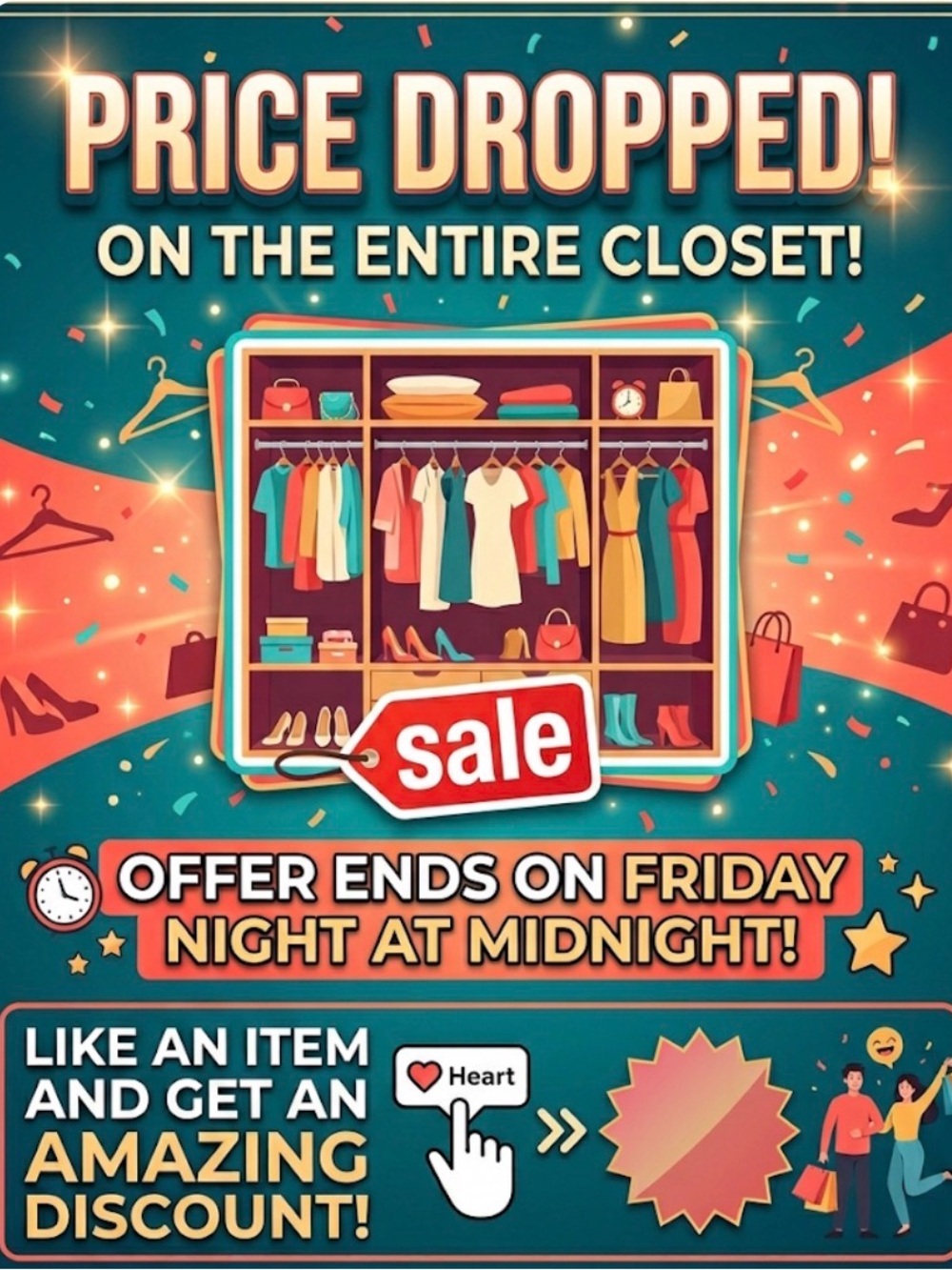 Eid Clearance. Everything is discounted. Like an item and get a great offer